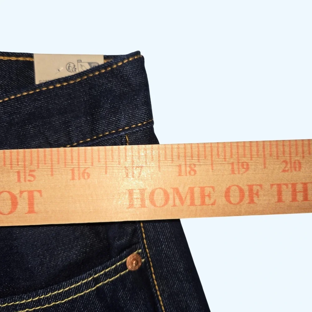 NEW Levis 514 Straight Fit Mens Dark Indigo Wash Denim Jeans 34x32